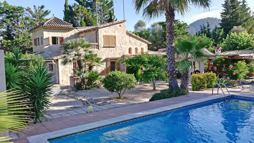 Preciosa casa de campo con piscina en Pollensa, Mallorca