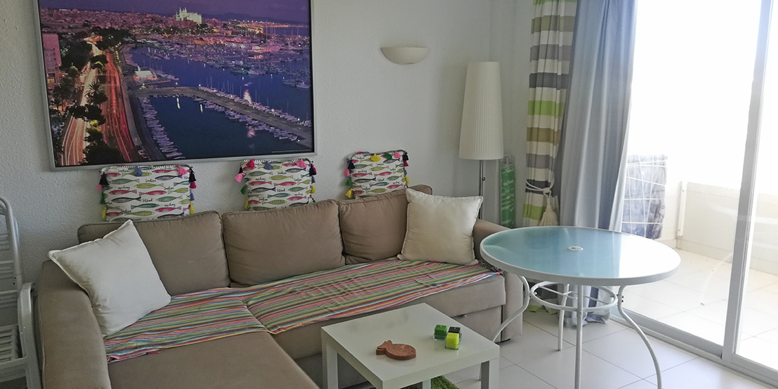 Precioso Apartamento renovado con vistas panorámicas en Siesta-1, Puerto Alcudia